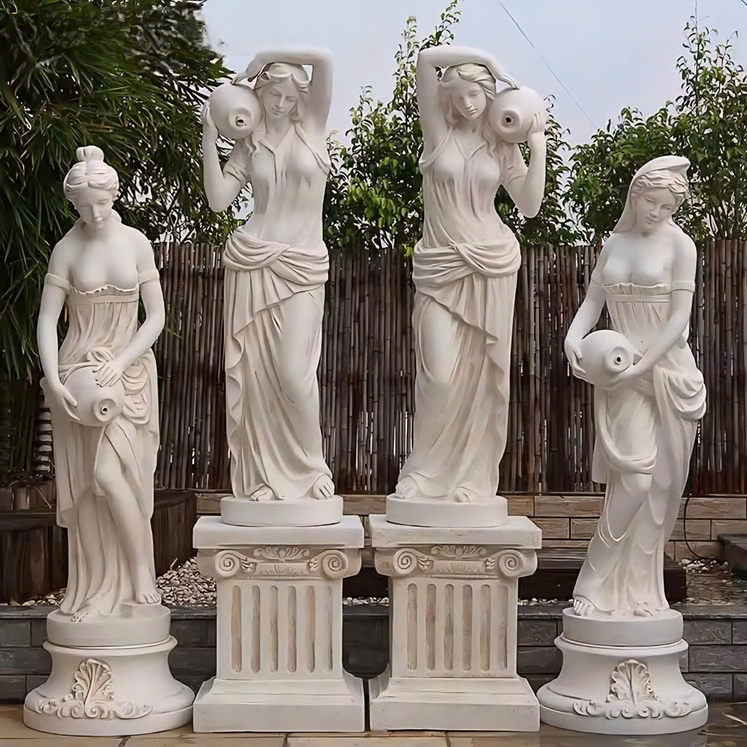 tượng composite trang trí hồ bơi