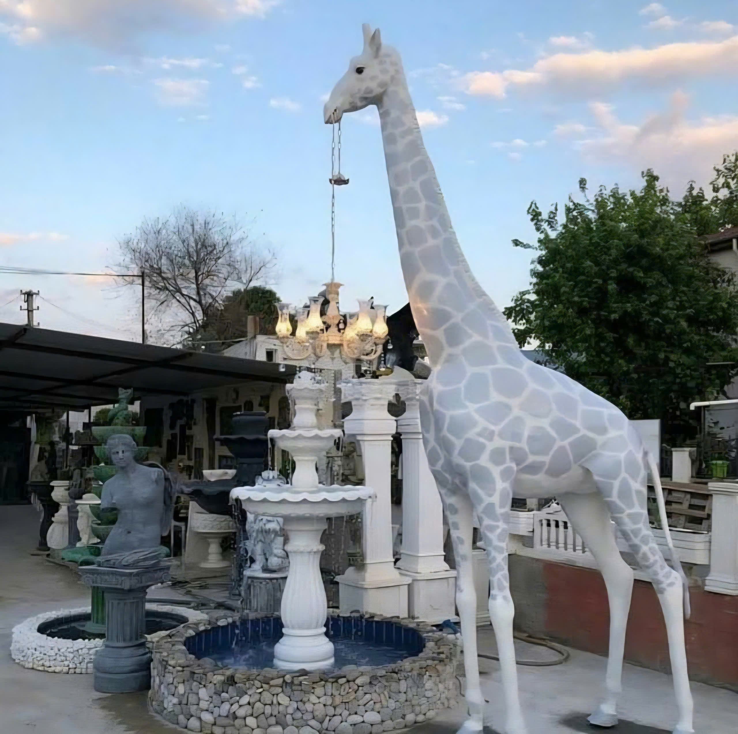 tượng composite trang trí hồ bơi