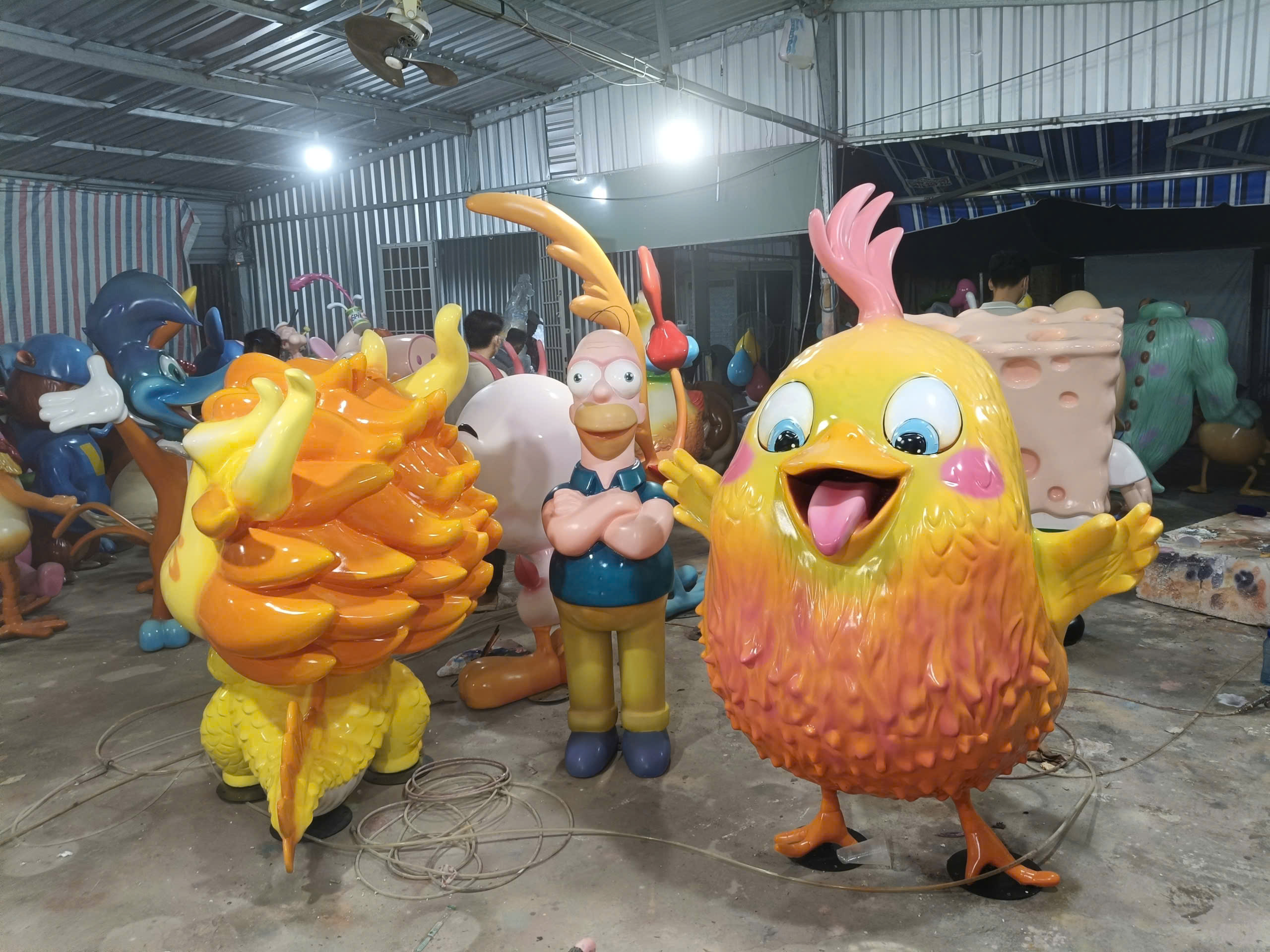 tượng composite trang trí nhà hàng